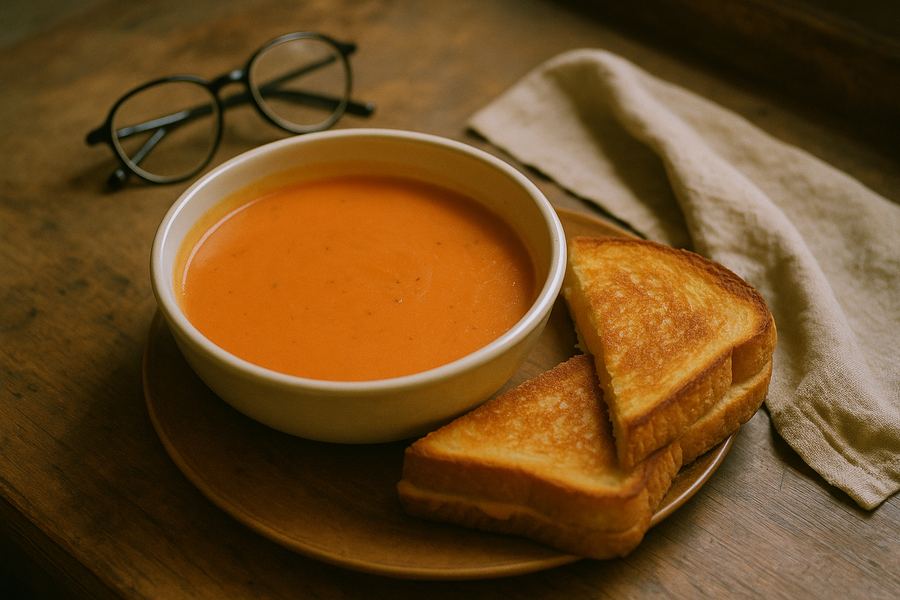 Creamy Tomato Soup & Grilled Cheese