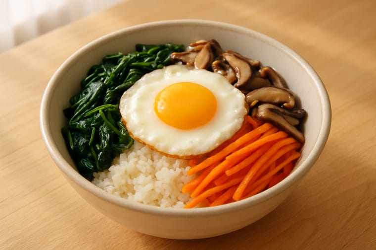 Korean Bibimbap (Rice & Vegetable Bowl)